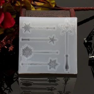 Волшебная палочка, волшебная палочка, силиконовая форма, помадка, эпоксидная смола, ювелирные изделия, изготовление подвесок