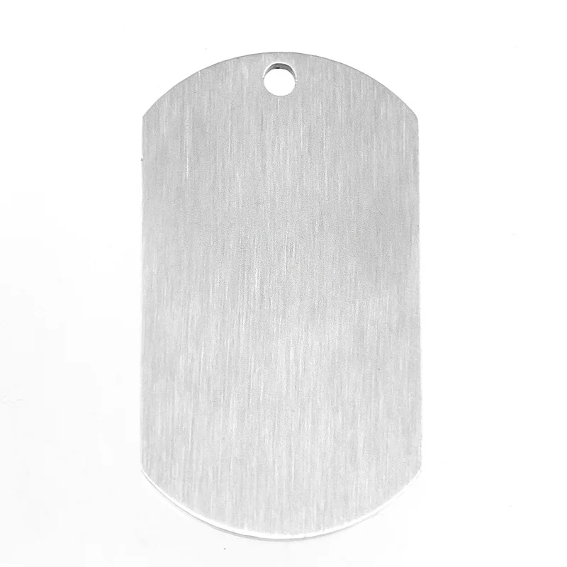 50pcs matte surface Pendant brush polish crafts men's Dog tag 1.1x1.9inch stainless steel Pendants for men wholesale tags | Украшения и