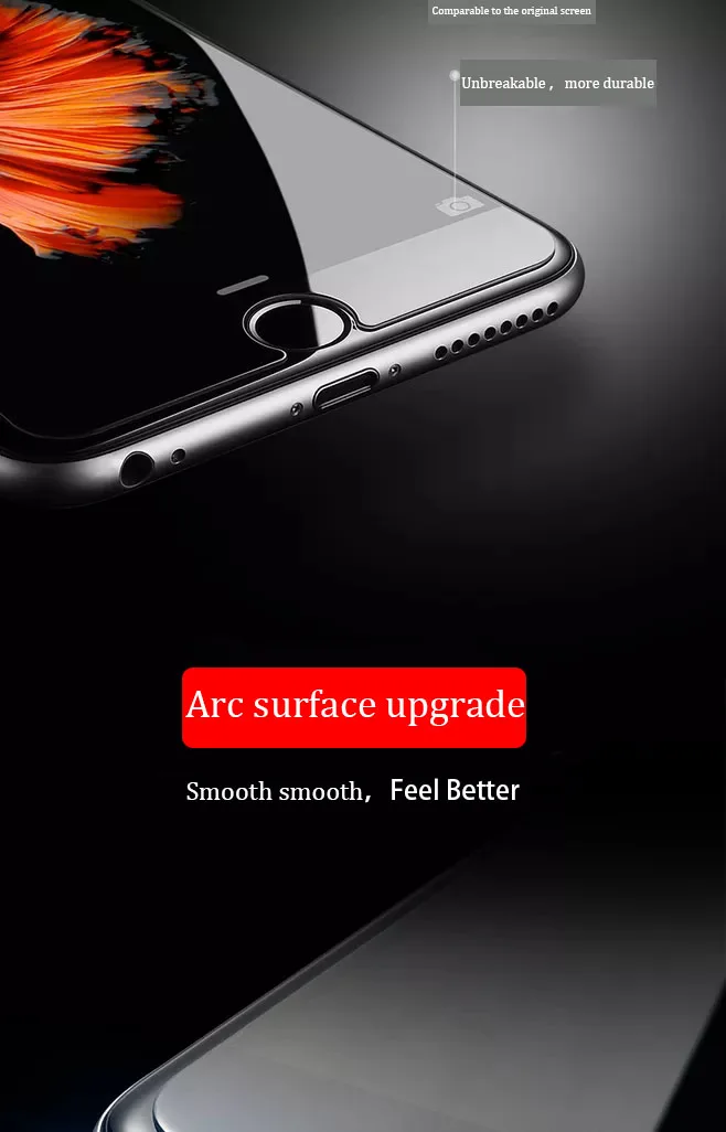 Для iPhone7 6 4 7 дюймов 2.5D 0 3 мм переднее закаленное защитное стекло 9H ультра тонкая