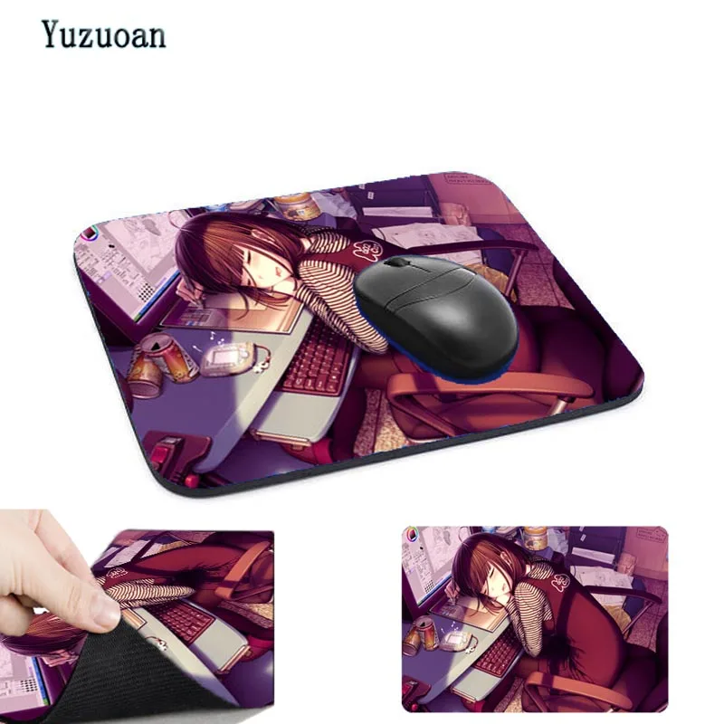 Yuzuoan японский аниме большой резиновый коврик для мыши игровой вашей жены девушки