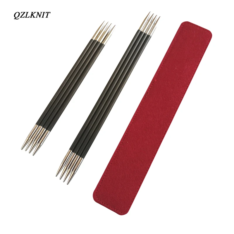 QZLKNIT 20 см/25 см/36 см высококачественные двойные заостренные вязальные спицы из
