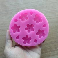 new arrival flowerpetal silicone mold fondant cake decorating chocolate cookie soap baking molds sq17218