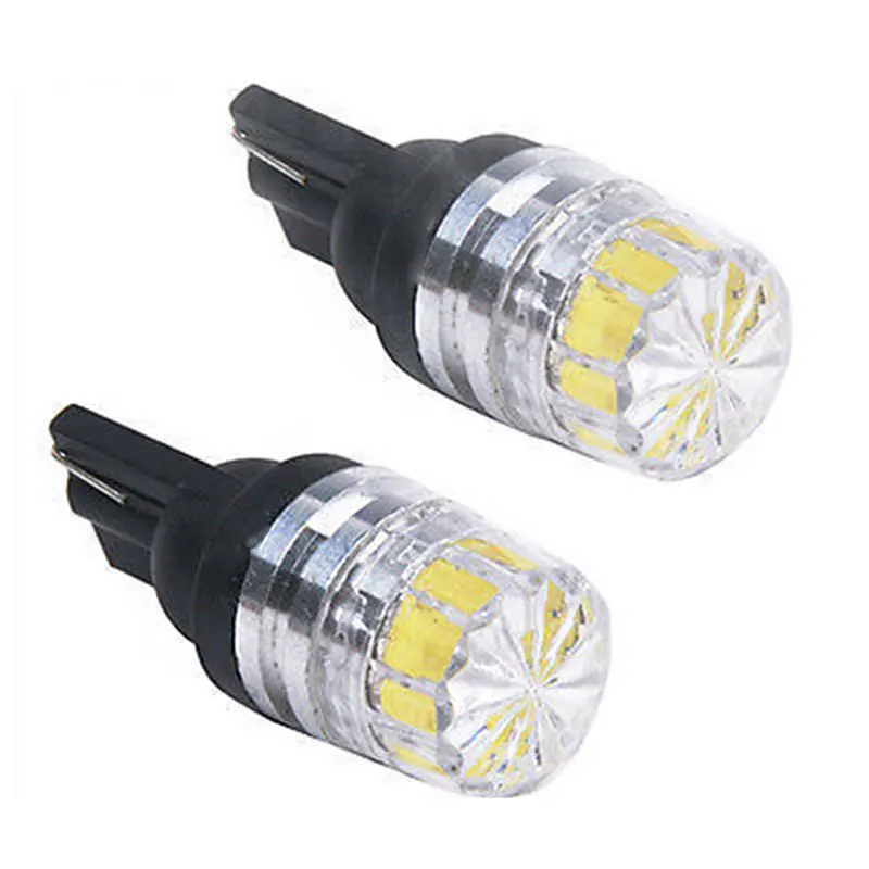 2 шт. белый светодиодный 5630 SMD T10 W5W клиновидный объектив свет автомобильная лампа