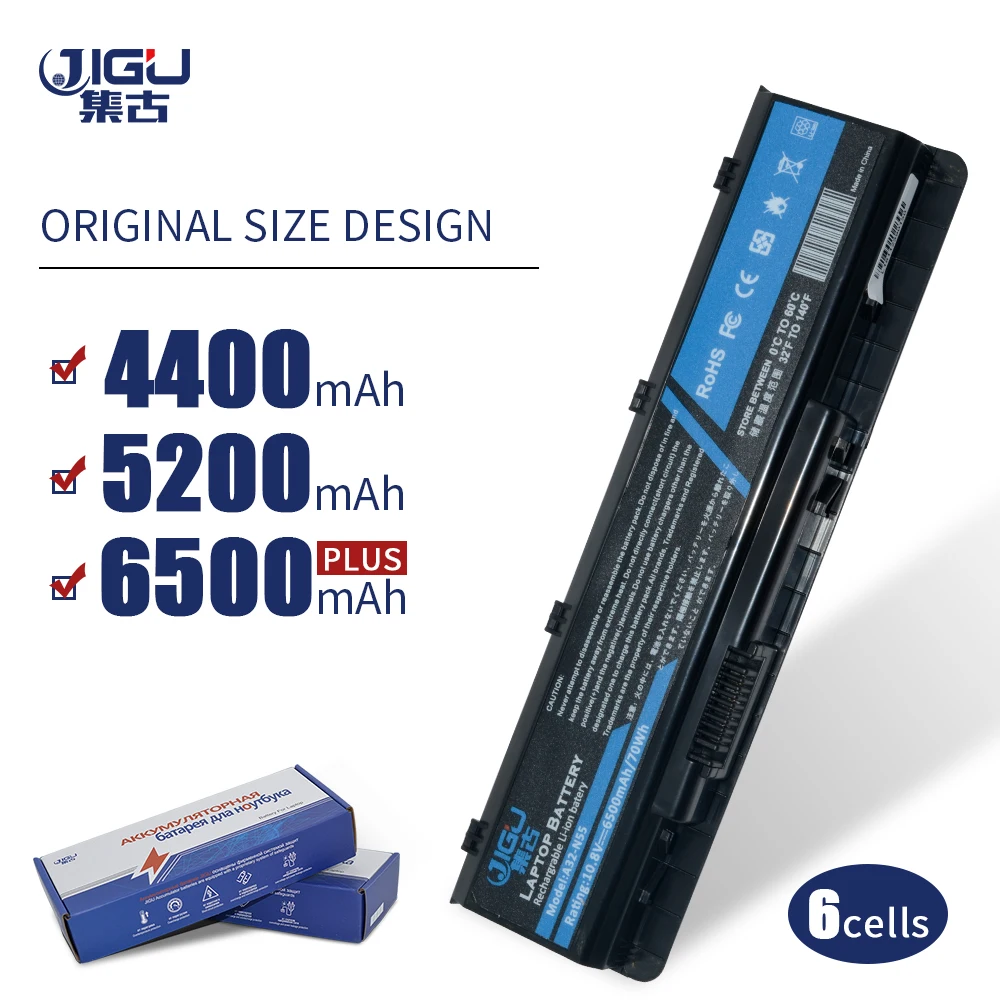 Аккумулятор JIGU для ноутбука Asus 6 ячеек серия N55SF N55SL N75 N75E N75S N75SF N75SJ N75SL N75SN N75SV A32 N45
