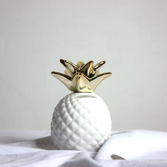 Золотой и белый керамический копилка для хранения/подарок на свадьбу/копилка