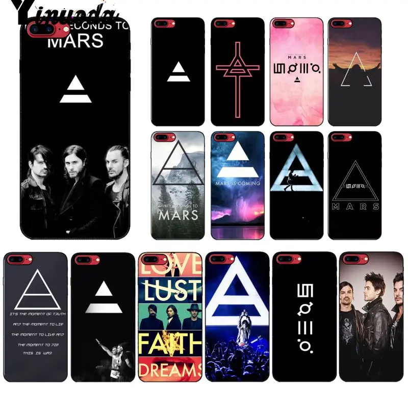 Yinuoda 30 Second To Mars 30STM Новинка чехол для телефона Fundas чехол для Apple iPhone 8 7 6S Plus X XS MAX 5 5S SE XR мобильный чехол