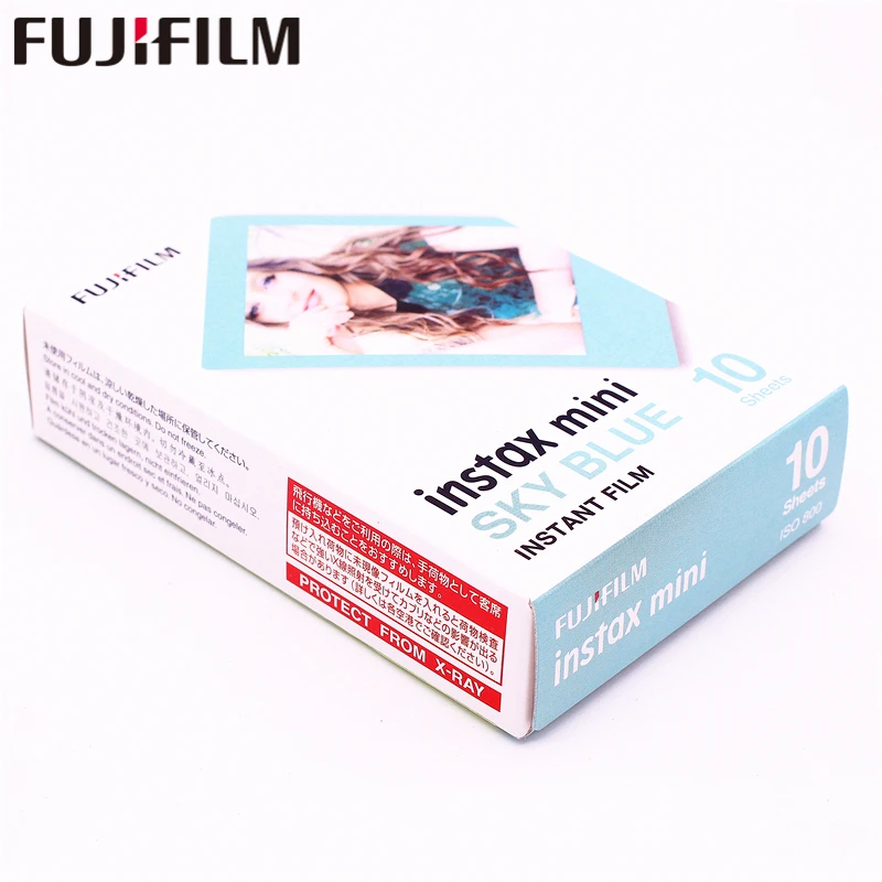 Оригинальная Fuji Fujifilm 20 листов Instax Mini небесно голубая мгновенная фотобумага для