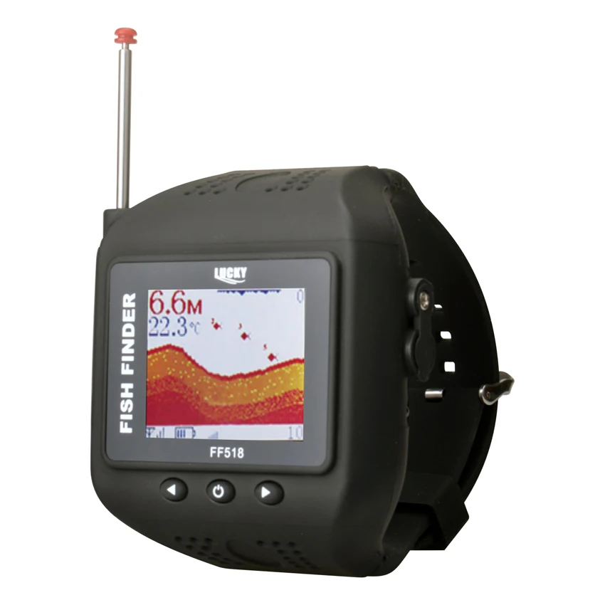 2017 Lucky Brand часы Тип Sonar Рыболокаторы Беспроводной наручные Fishfinder 200 футов (60 м)