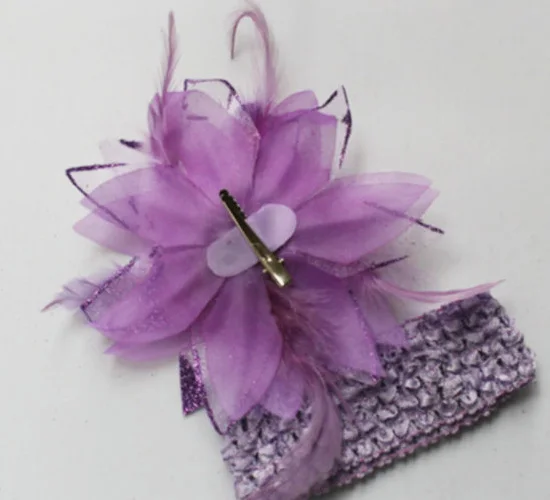 Модные фиолетовые заколки для волос женщин и девочек свадебные с цветами