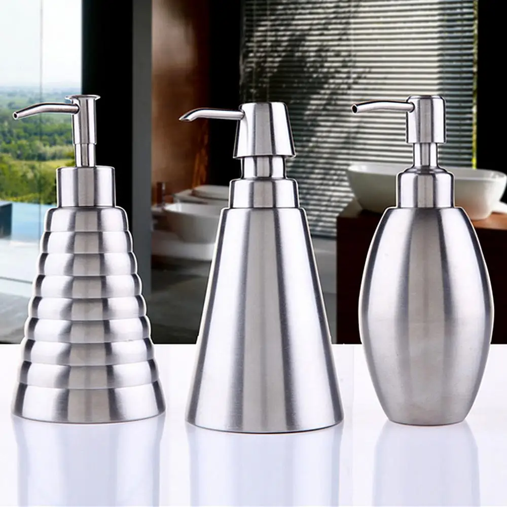 Дозатор мыла из нержавеющей стали серебристого цвета 300 мл|dispenser products|soap dispenser
