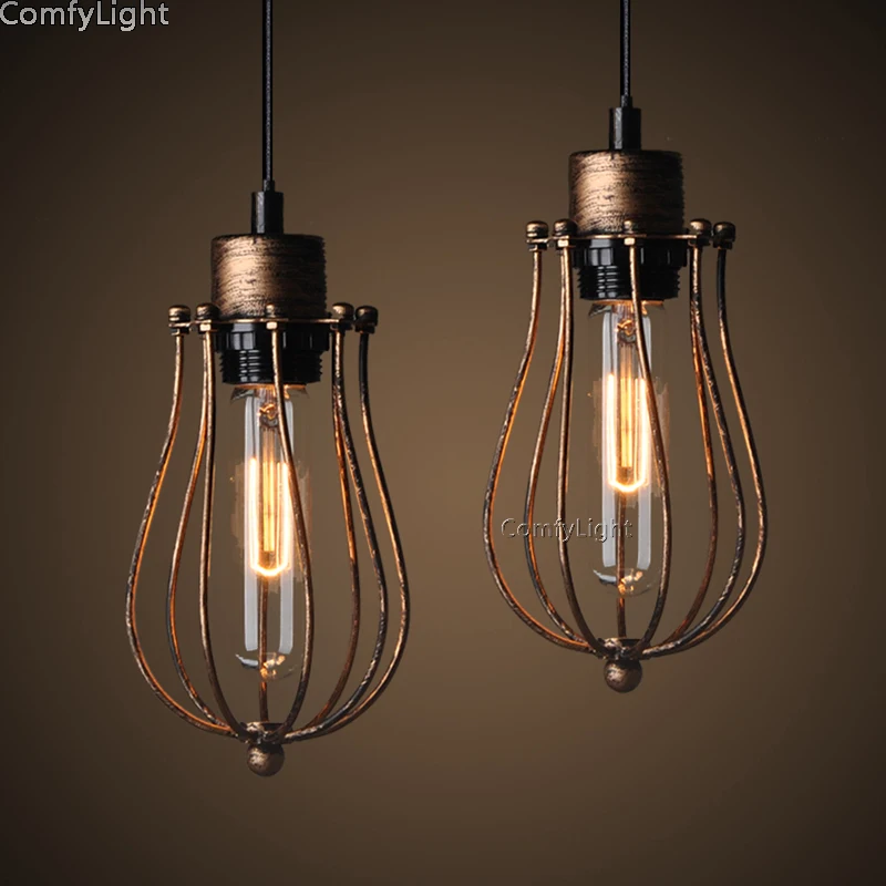 

Industrial Pendant lights hanging lamp suspended luminaria led for the kitchen/cafe/cake home Vintage Retro american style lamps