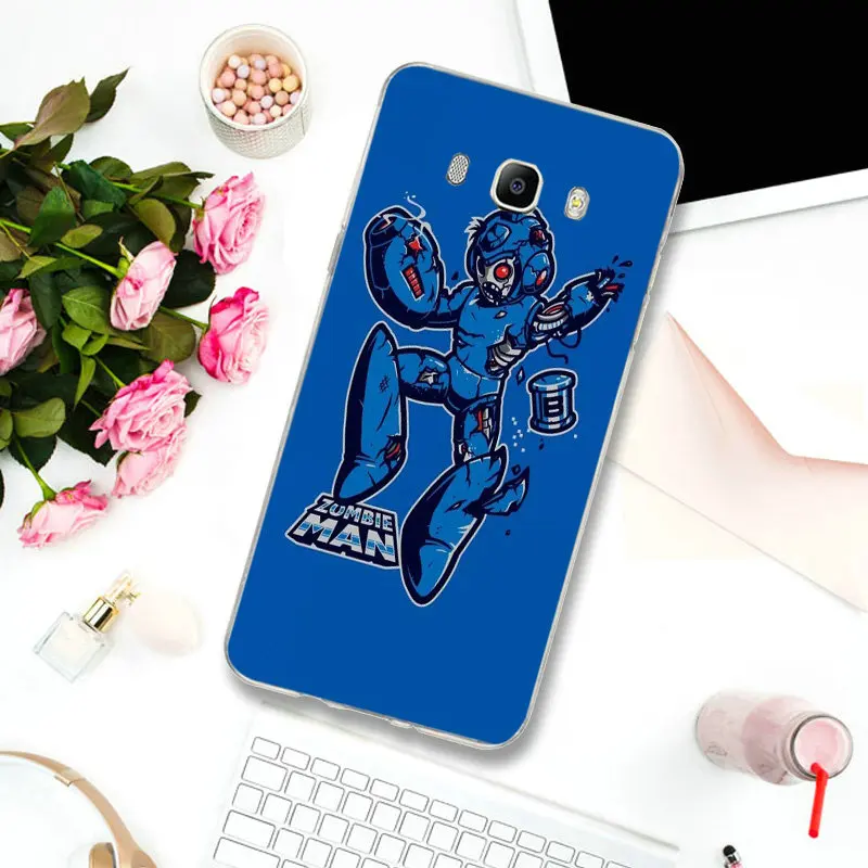 Soft TPU Cell Phone Cases for Samsung S2 S3 S4 S5 Mini S6 S7 Edge S8 S9 S10 Plus Lite Note 5 8 9 Hot Mega Man | Мобильные телефоны