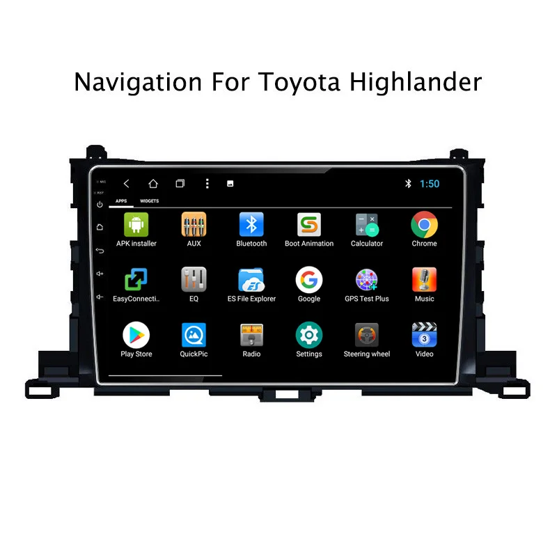Автомобильный мультимедийный DVD плеер NAVITOPIA 10 1 дюйма 2 Гб ОЗУ 32 ПЗУ Android 8 GPS навигация для Toyota Highlander 2015 2016 2017