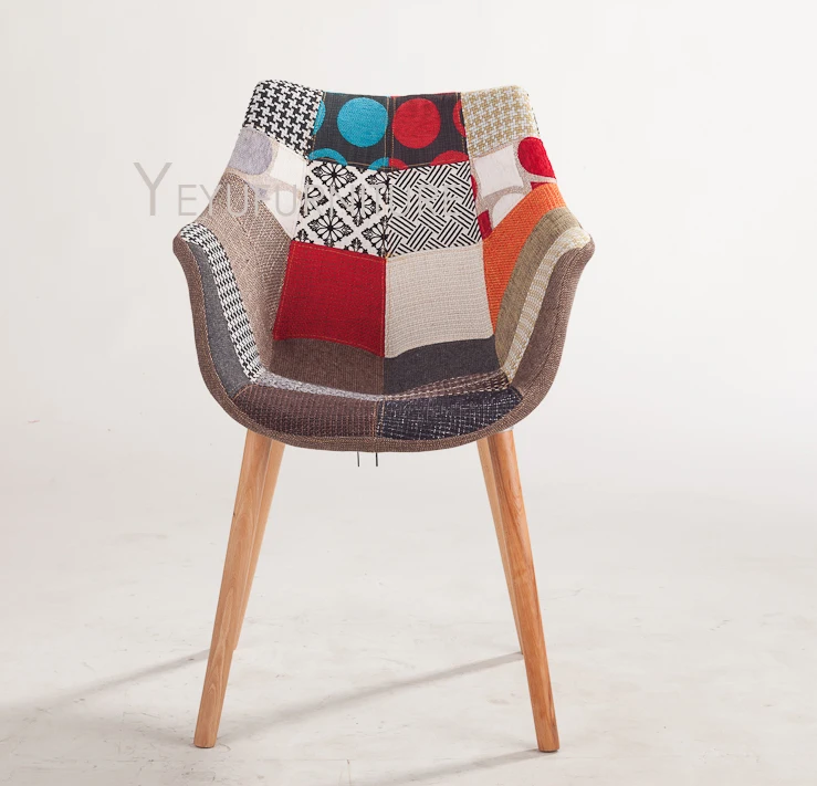 Современный дизайн твердая деревянная основа Лоскутная Ткань мягкий чехол