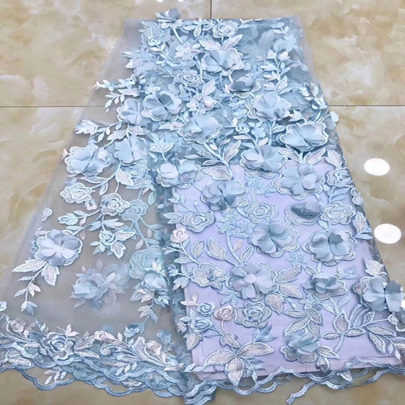 3D цветок кружева тюль кружевной ткани Новый Дизайн Французский оптом Дубай