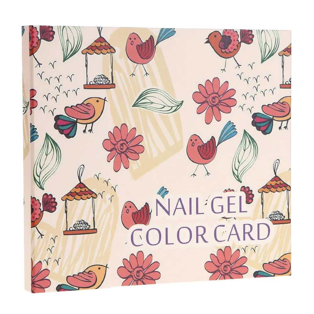 120 Color Model Nail Gel Polish Color Display Box Book Dedicated White Nail Gel Polish Display Card Chart with Tips 10