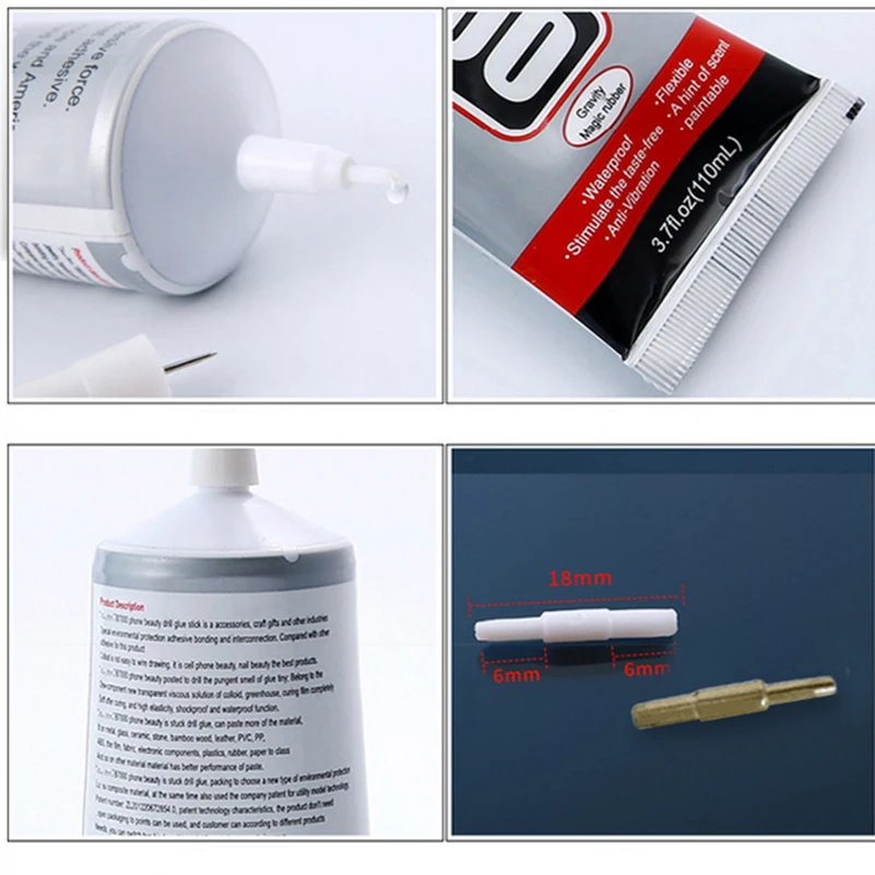 Многофункциональный клей для ювелирных изделий B6000 сделай сам 50 мл 2 шт. стразы