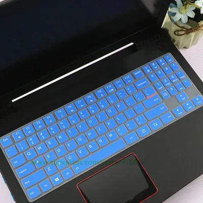 Blue Силиконовая клавиатура защитная оболочка покрытие для lenovo Легион R720 R730 Y520 Y720 Y7000 Y7000P Y540 Y9000K 15,6 ''/Y730 Y740 17,3'' - Цвет: Blue