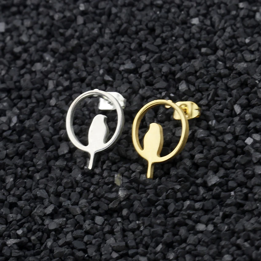 V привлечь Нержавеющая сталь геометрический круглые серьги Для женщин Мода 2017 г.