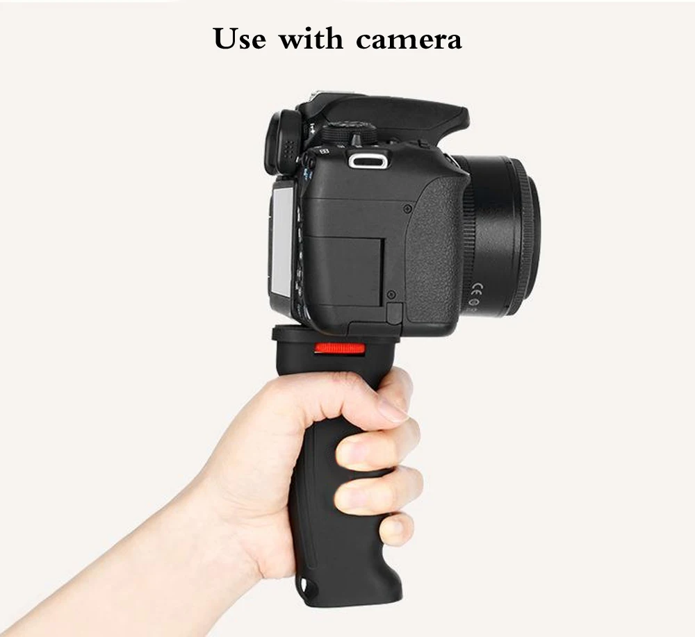 Эргономичное крепление для камеры Совместимо с DSLR camera Camcorder+ GoPro Action camera ручная Ручка Стабилизатор Ручка Держатель подставка