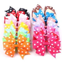 50pcs large dog bows alloy clip dot designs big dog hair bows for holidays pet dog hair accessories pet grooming products