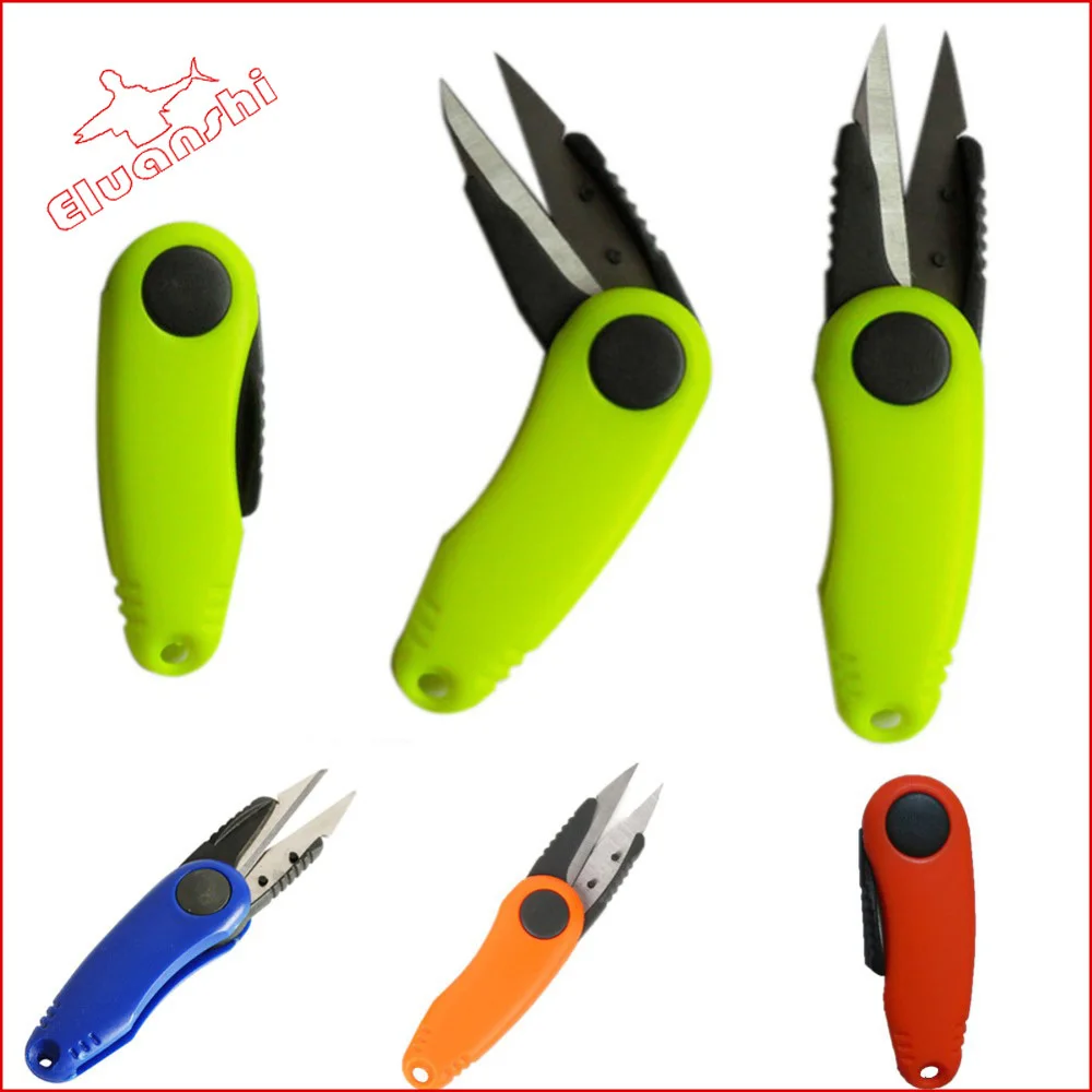 

fly tying tools and Scissor Tackle Hot Sale Shrimp-Shaped Stainless Fish Accessories Folding Fishing Line pesca Albacore