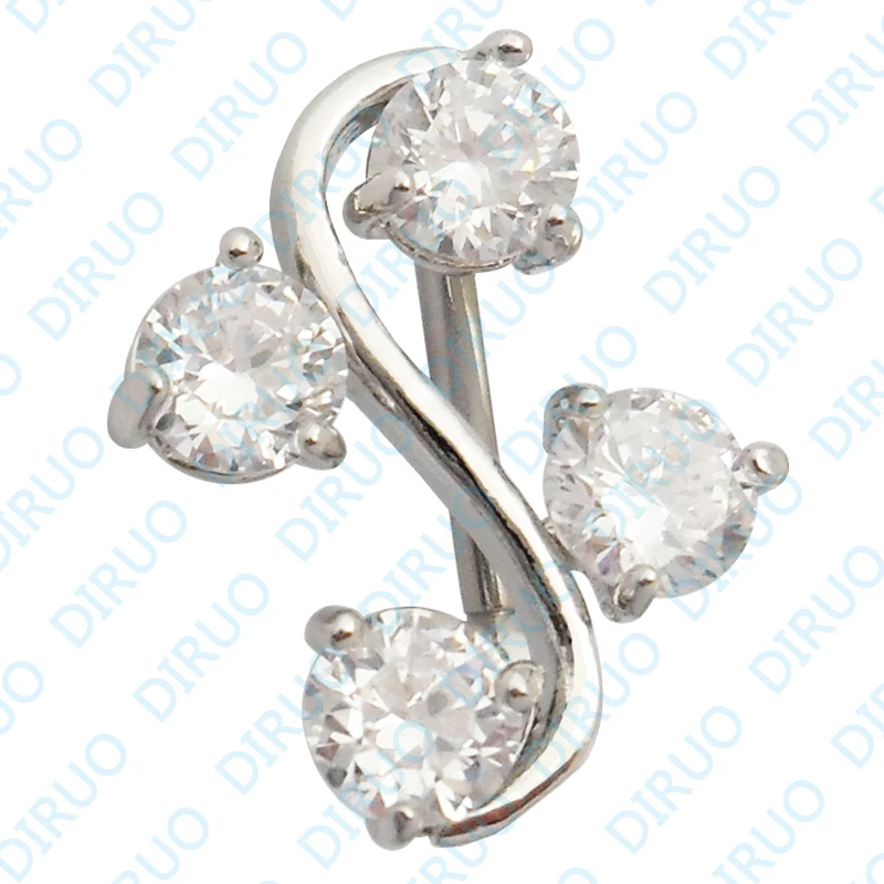 4 шт./лот элегантное ювелирное изделие для пирсинга живота без никеля|body piercing