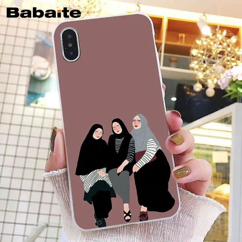 Модный чехол для телефона hijab girl iphone 12 11 Pro Max X XS MAX 6 6S 7 7plus 8 8Plus 5 5S XR|Бамперы| |
