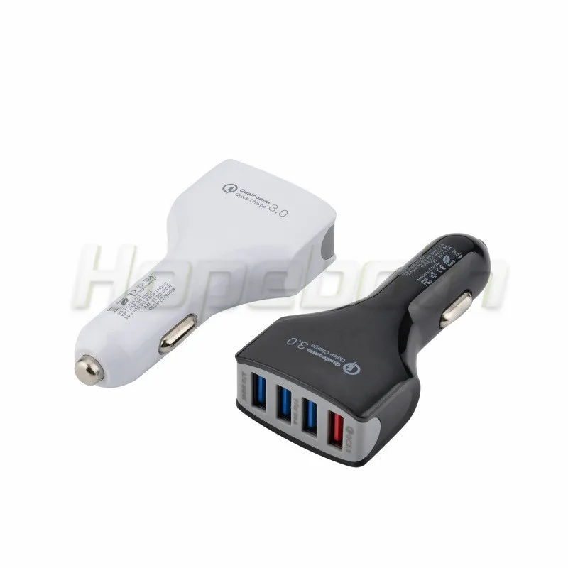 Hopeboth QC3.0 автомобильное зарядное устройство 4USB быстрое 4 порта адаптер для iPhone 7