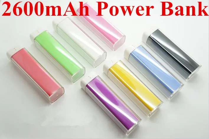 2600mAh Power Bank External Battery Charger lipstick For iphone samsung 20pcs/lot Free Shipping | Мобильные телефоны и