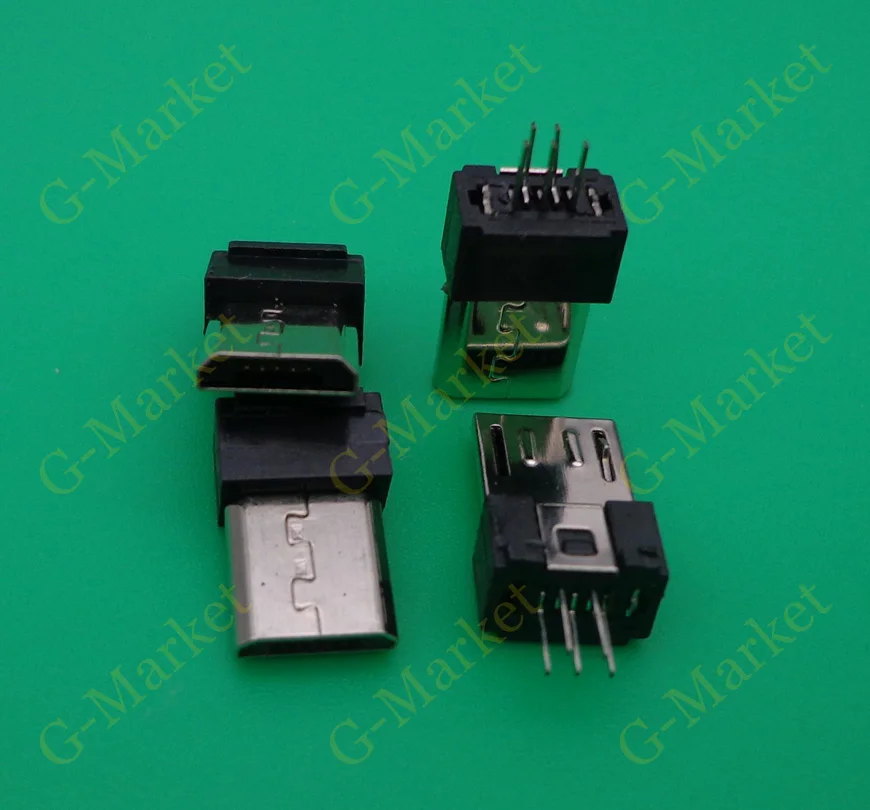 Бесплатная доставка 50 шт./лот Micro USB B Тип Штекерный разъем 5pin | Обустройство дома