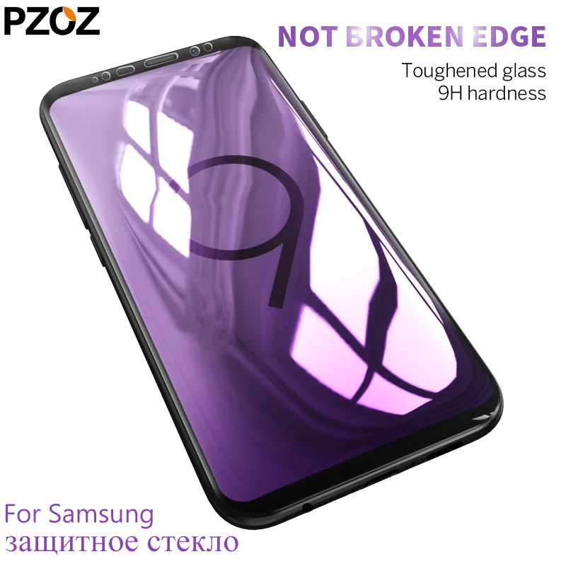 PZOZ для samsung galaxy s9 plus закаленное стекло полное покрытие Защита экрана note 9