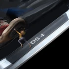 Для Citroen DS4 Защитная Накладка на порог автомобиля Наклейка на порог s Накладка на порог двери 4D виниловая наклейка из углеродного волокна автомобильные аксессуары