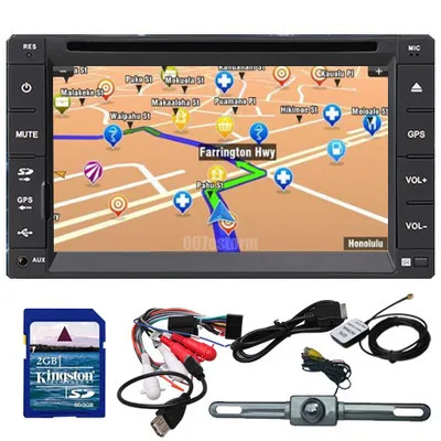 Бесплатный Cam Бесплатные КАРТЫ 6.2 &quotЖК Двухместный 2 Din Gps-навигации Dvd-плеер