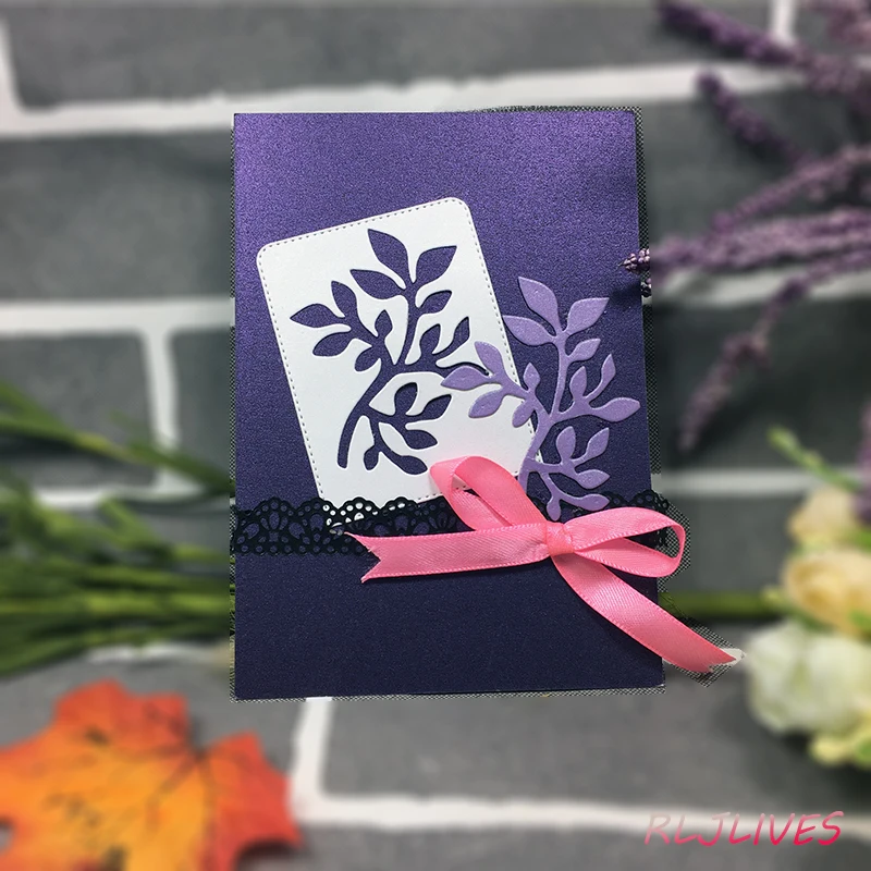 Оставьте рамку трафареты для резки металла DIY штамп скрапбукинга/фотоальбома