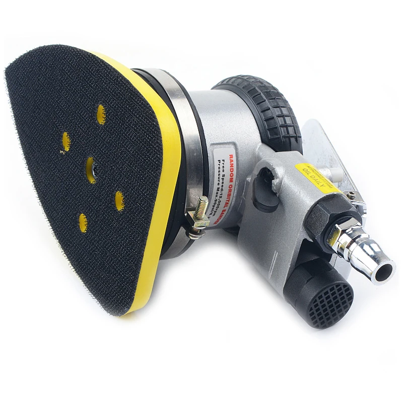 

Borntun Triangle Random Orbital Pneumatic Air Sander 90mm*135mm Sander Machine Polishing Wood Metal Buffing Polisher Tools