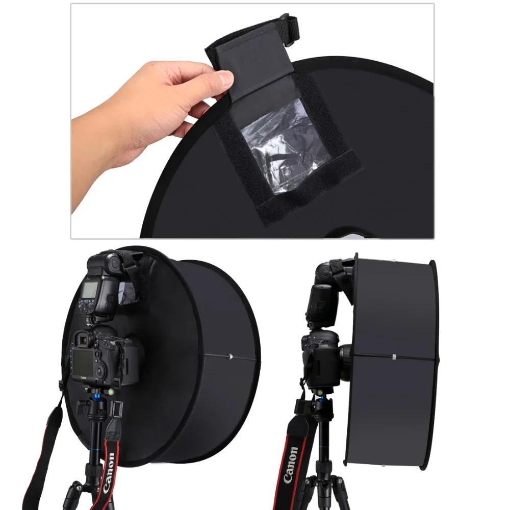 45 см кольцевой софтбокс Speedlight Круглый Стиль вспышка свет съемка Мягкая коробка складной мягкий рассеиватель вспышки света