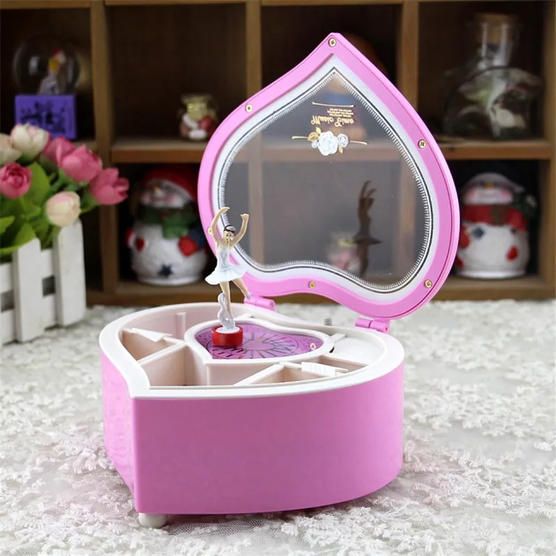 Музыкальная шкатулка для балерины Happy вращающаяся механическая музыкальная