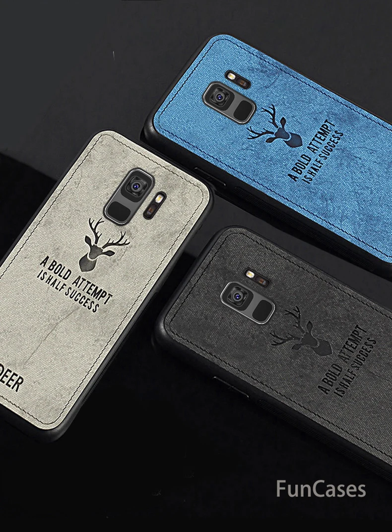 Для samsung Galaxy A8 2018 чехол из ткани с потертостями жесткая задняя крышка для A6 Plus
