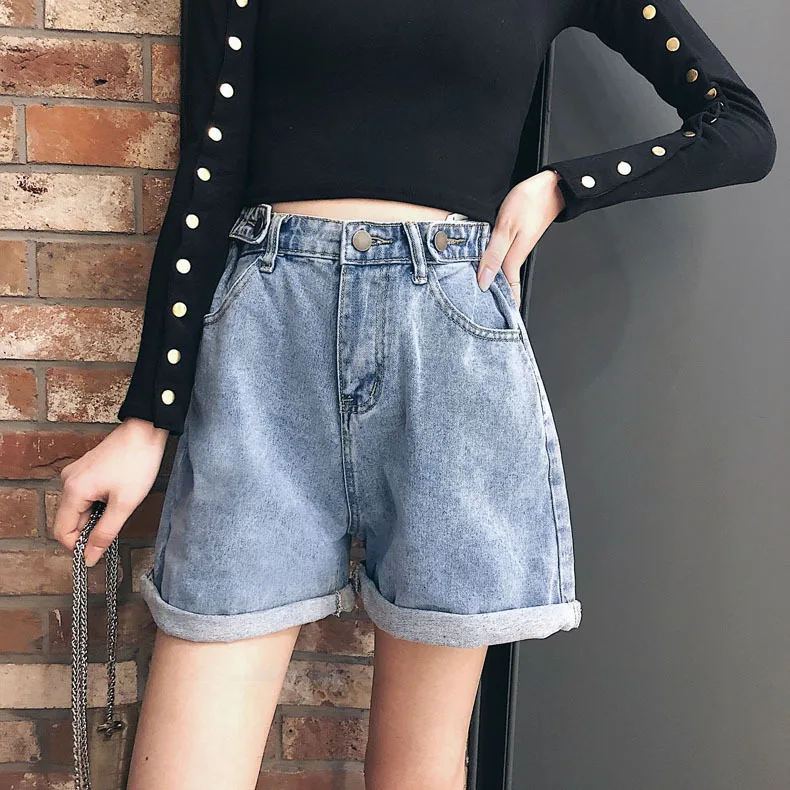 2019 Высокая талия оригинальные старые джинсы женщина легко широкие ноги можно