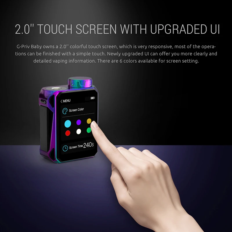 Оригинальный SMOK G PRIV Baby Luxe Edition 85 Вт GPRIV бокс мод с 4 5 мл V12 Prince Vaporizador V8 детская