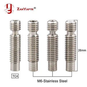 Терморазрыв TC4 E3D из нержавеющей стали с PTFEцельнометаллическим хотендом M6 M6 M6 для филамента 1,75 мм3,0 мм для 3D-принтера E3D V6V5