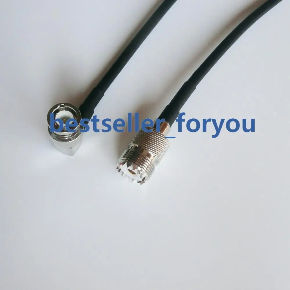3 фута RG58 UHF SO239 гнездовой разъем к BNC штекеру прямоугольный RF отрезок кабель |