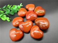 natural dragon blood stone jasper crystal heart healing specimen reiki stone for decoration
