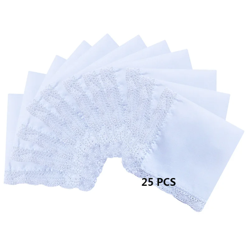 BAIYIXIN Hanky женские свадебные вязаные крючком кружевные носовые платки 60 s