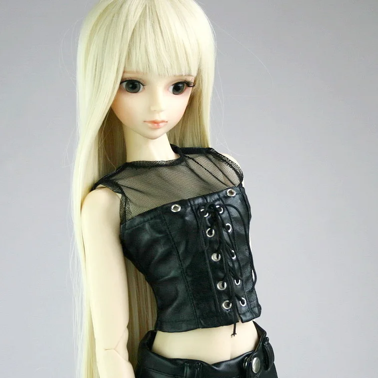 [Wamami] 367 # черный 1/4 MSD 1/3 SD DZ топ из синтетической кожи/жилет/Одежда BJD Dollfie | Игрушки и