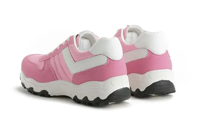 Женские кроссовки для бега ONKE розовые и Серые на шнуровке с амортизацией