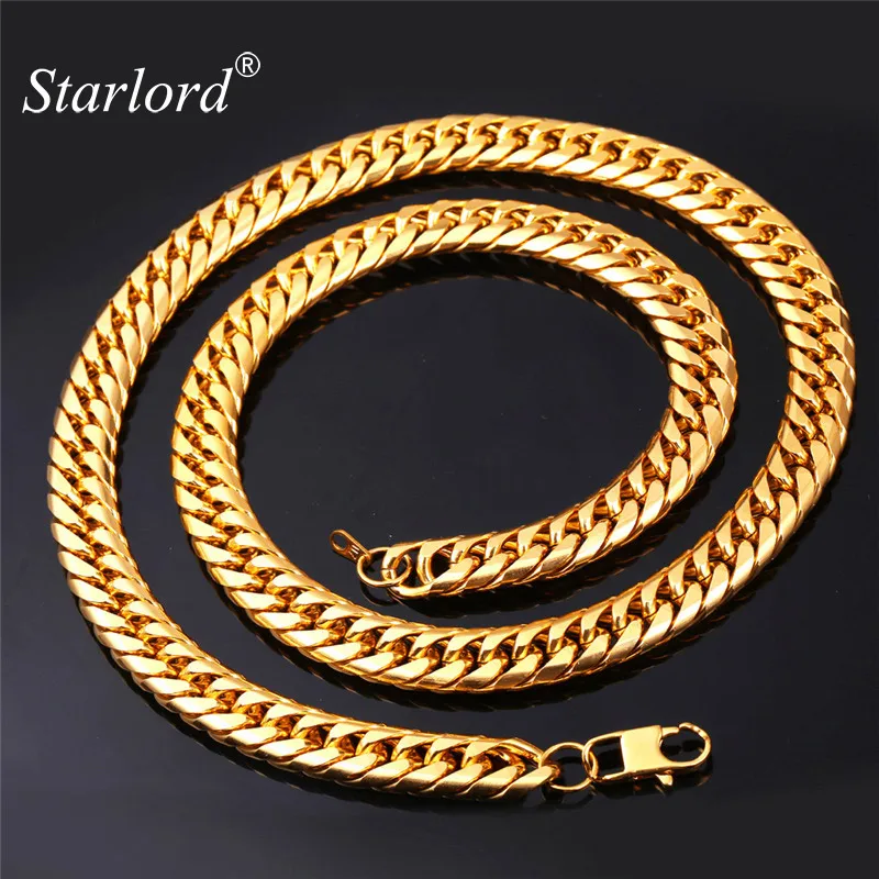 Американский стиль хип хоп тяжелые холодных людей цепи 13 мм 28 '' 18 К печать