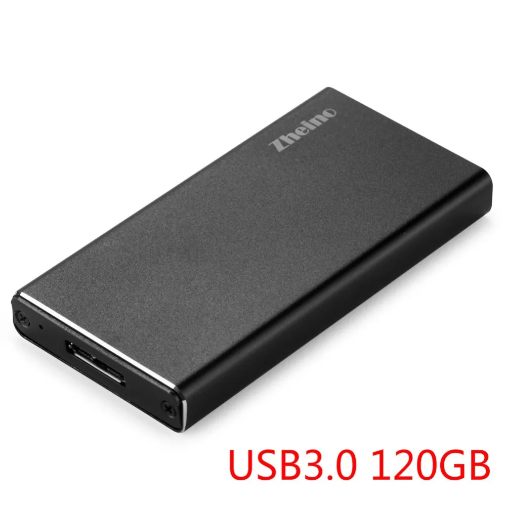 Zheino P3 120 ГБ SSD USB3.0 внешний Алюминий чехол Супер Скорость с MSATA твердотельный