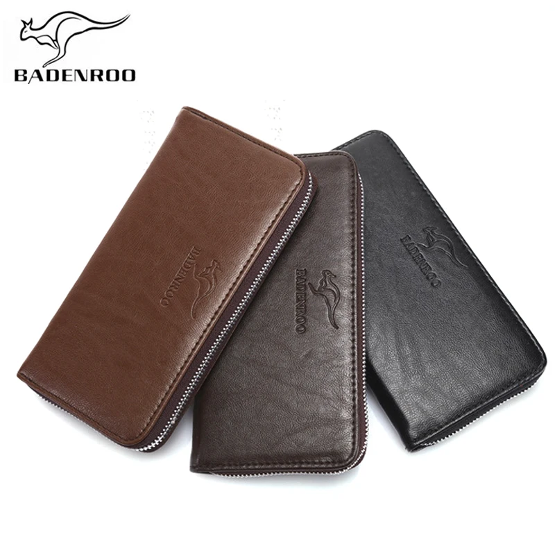 Кошелек Badenroo мужской кожаный деловой брендовый держатель для карт длинный